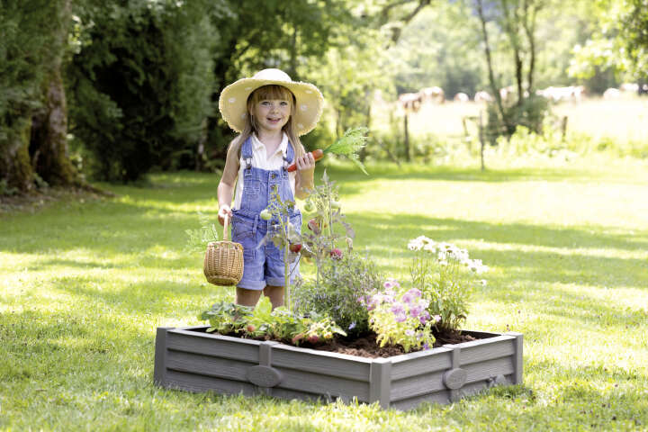 Smoby Life Square Garden Sandkasten + Pflanzbeet 2-in-1